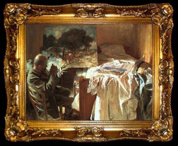 framed  John Singer Sargent An Artist in his Studio, ta009-2